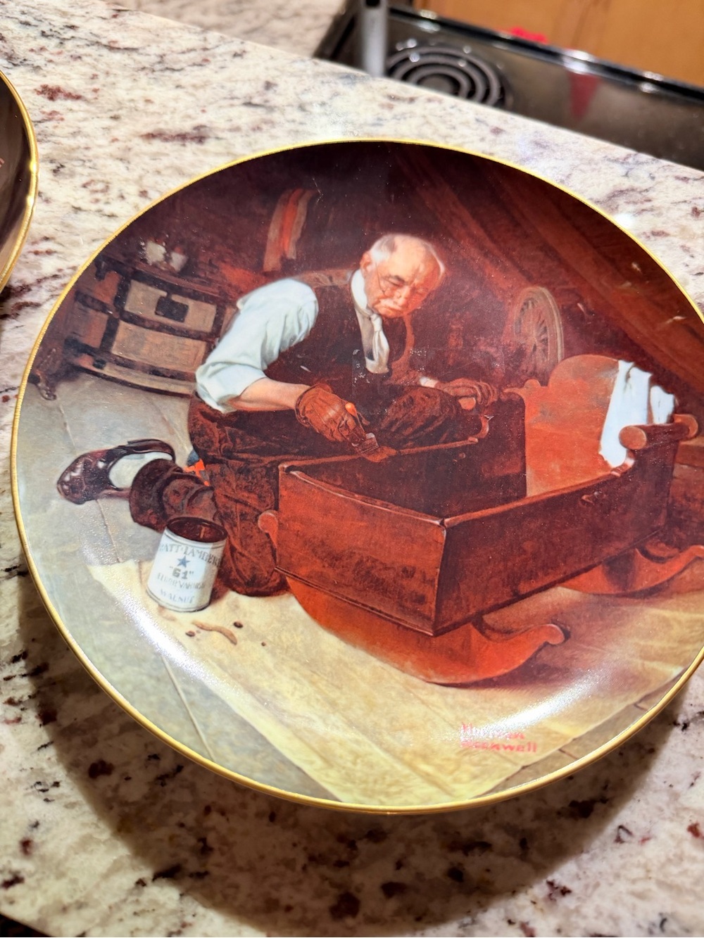Vintage Knowles Norman Rockwell 1987 Limited Edition Fine China Collector Plate